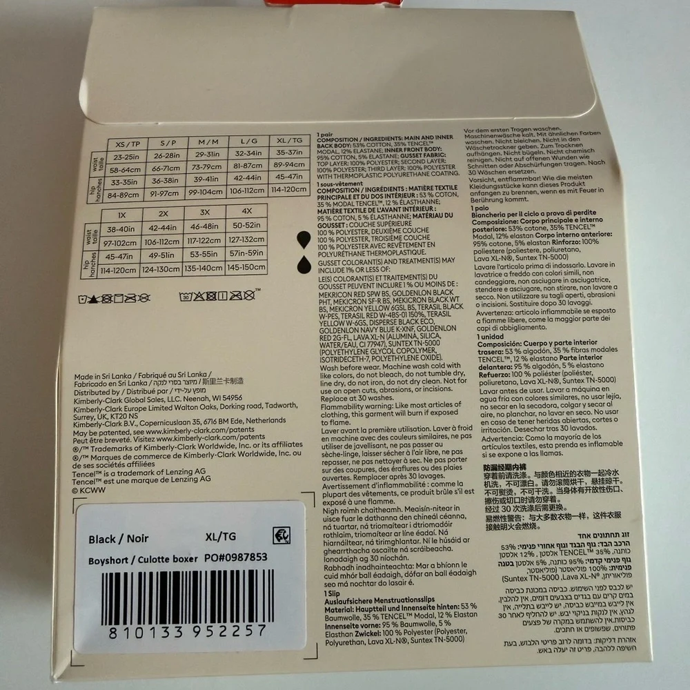 NWT Thinx Leakproof Period Underwear Boyshorts